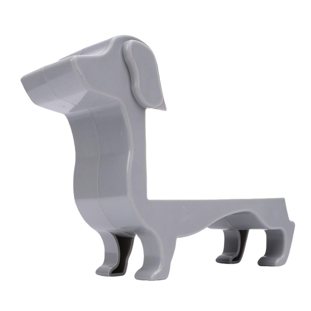 Dachshund Wine Bottle Holder Decor for 375ml 500ml Plastic Tabletop Rack Dog Mom Gift Gray