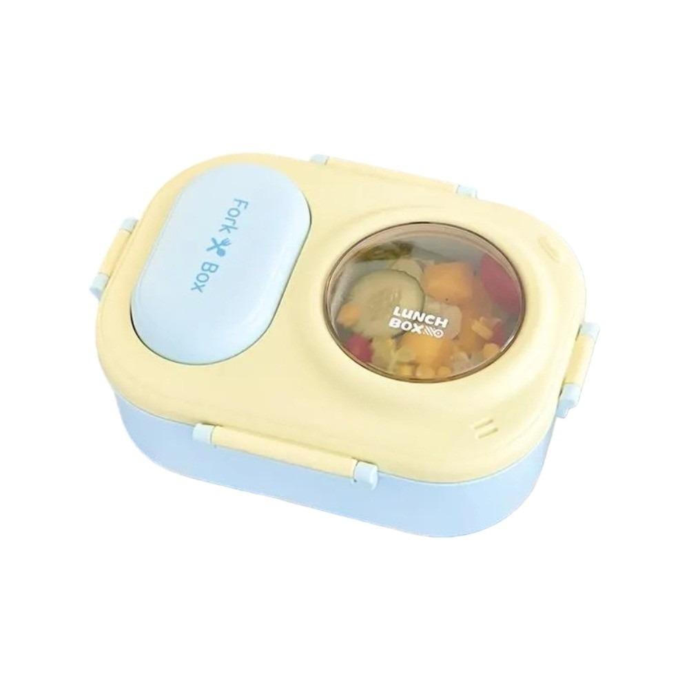 Sealed 3 grids Lunch Box Fresh Keeping Picnic Box Lunch Box with fork spoon  Outdoor Activities