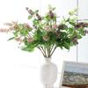 Tall Stem Artificial Pogostemon Stem 3 Head Pogostemon Cablin Fake Patchouli Branch  Holiday Party