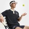 Fila Теннисная Атлетика Модная Полосатая Свободная Футболка-поло с Коротким Рукавом Мужские топы A11M533118F-ZA