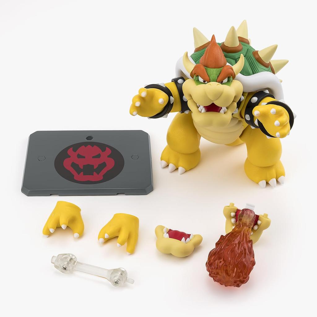 TAMASHII NATIONS Super Mario Боузер 130 мм ПВХ АБС Окрашенная Фигурка Действия S.H.Figuarts (СУПЕР МАРИО) приблизительно. &