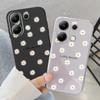 Мягкий силиконовый чехол с рисунком маленькой ромашки для Samsung A55 S24 Xiaomi Redmi Note 13 Pro iPhone Huawei Honor Realme Camera Защитный противоударный чехол