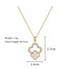 Комплект из 2 шт. ожерелья и серег с микро-инкрустацией Lucky Clover Shell, лучший подарок на день рождения, подарок на День святого Валентина