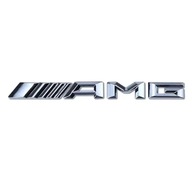 YEW1 Metal Car 3d Rear Letter Emblem Trunk Sticker for Mercedes benz AMG C E S GLE CLC Class W204 W203 W205 W124 W221 W213 W2121