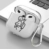 Мультяшный Чехол-Спичка для Airpods 2 1 Pro2 4 3 Pro3 Pro Прозрачный Чехол-Крышка для Наушников