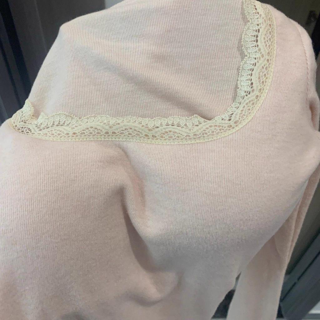 Женская облегающая футболка с кружевом, квадратным вырезом и длинным рукавом, абрикосовая