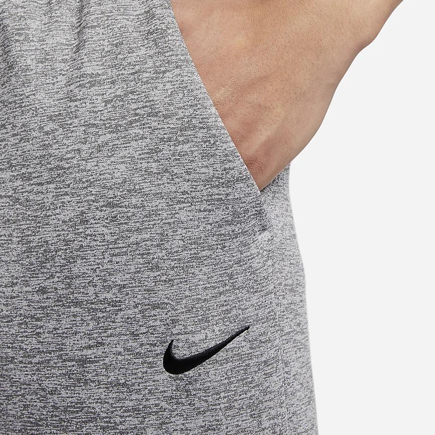 Nike Мужские спортивные штаны Therma-Fit из флиса с завязками, однотонные, темно-серые DQ4857-063