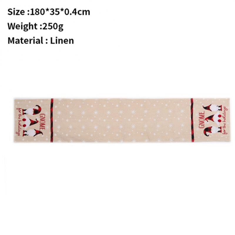 Рождественская дорожка для стола Веселое рождественское украшение для дома Декор для рождественской вечеринки 2024 Navidad Notal Noel Украшение С Новым годом 2025