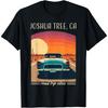 Футболка с ретро-дизайном Joshua Tree, Калифорния, Винтажный автомобиль на шоссе