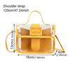 Fashion Square Jelly Candy Color Messager Bag Crossbody Handbag Shoulder Bag Clutches