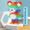 1 Набор Мультяшные Строительные Блоки Различные Милые Серии Медведей 586 шт. Мини-блоки Головоломки Игрушки Тренировка Навыков Сделай Сам Микро-кирпичики