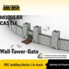 Платиновый Кирпич BOBlocks | MOC-126553-1 1:Модульный набор средневекового замка в масштабе 300