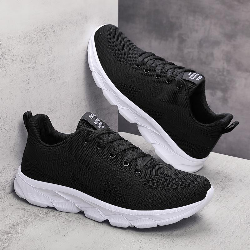 Men's Shoes Spring and Autumn Mesh Breathable Sports Shoes Men's Lightweight Soft-soled Running Casual Travel Shoes