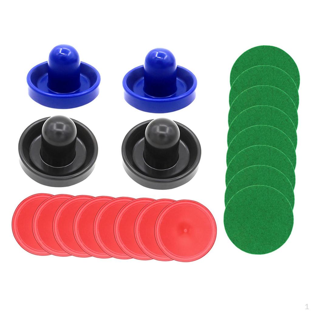1 комплект мини-толкателей и шайб для аэрохоккея, ручки для ворот, 96 мм, замена фетра для