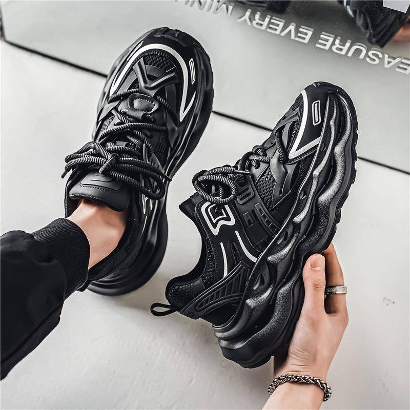 Men's Shoes Retro Dad Shoes Men's 2025 Summer New Mesh Shoes Men's Sports and Leisure Shoes Platform Trendy Shoes