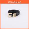 Metal Buckle Polished Classic Belt For Womens Casual Versatile Fit Adjustable