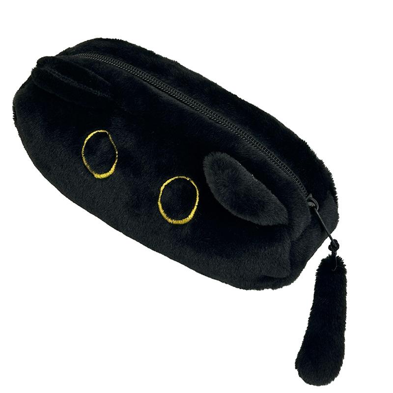 Пенал большой вместимости многофункциональный с мультяшным котом, сумка для канцелярских принадлежностей, милая сумка для хранения канцелярских принадлежностей с куклой, сумка для ручек, подарки