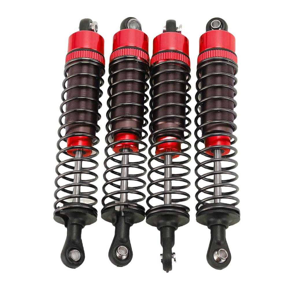 RC Oil Filled Shock Absorber 1 10 Scale 95mm High Strength Aluminum Alloy RC Shock Absorber Oil Damper Red