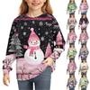 Christmas Day Sweatshirts For Children Boys And Girls Knit Sweater Cute Shirt Fall Crewneck Pullover Tops