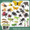Children's Cognitive Teaching Toys: Insect Models - Butterfly, Ladybug, Rhinoceros Beetle, Bee, Grasshopper