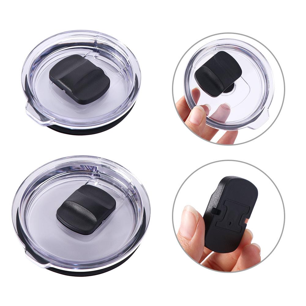 Magnetic Slider Replacement Lids 20/30 Oz Water Bottle Cap Tumbler Cover Coffee Cup