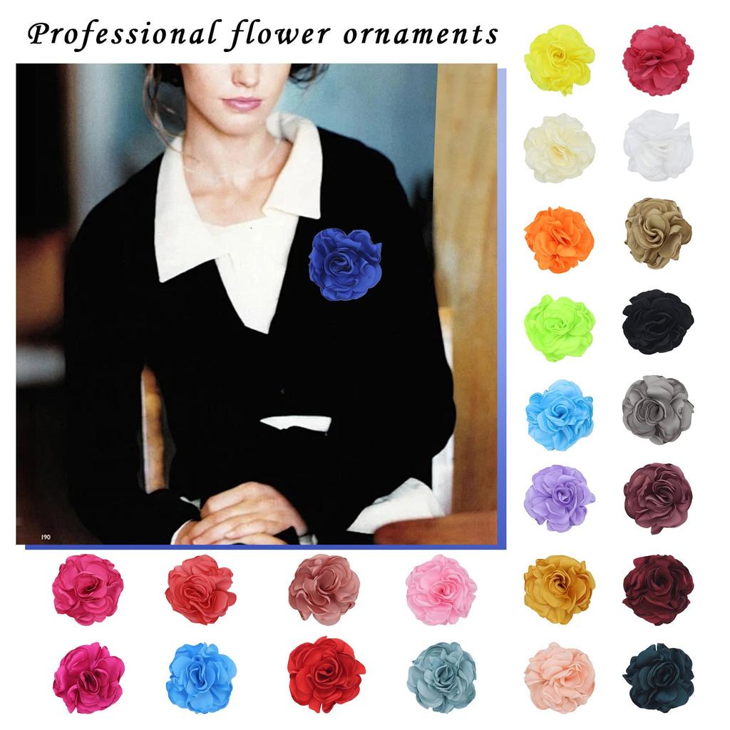 Fashion Temperament Brooch Edge Flower Pin Ladies Suit Wear Handmade Brooch Decoration
