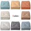 Japanese Style Futon Unstuffed Moroccan Cushion Cover Artificial Leather Pouf Ottoman Meditation Cushion Cover Bay Window Decor