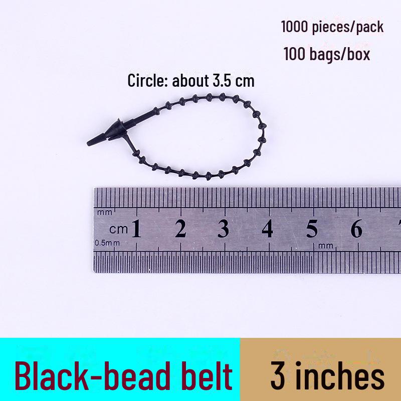 Прозрачный пластиковый шнурок с пряжкой для бирок на одежду