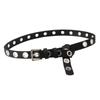 Women's Fashion Punk Style Hollow Decorative PU Belt with Atmospheric Eye Straps for Jeans