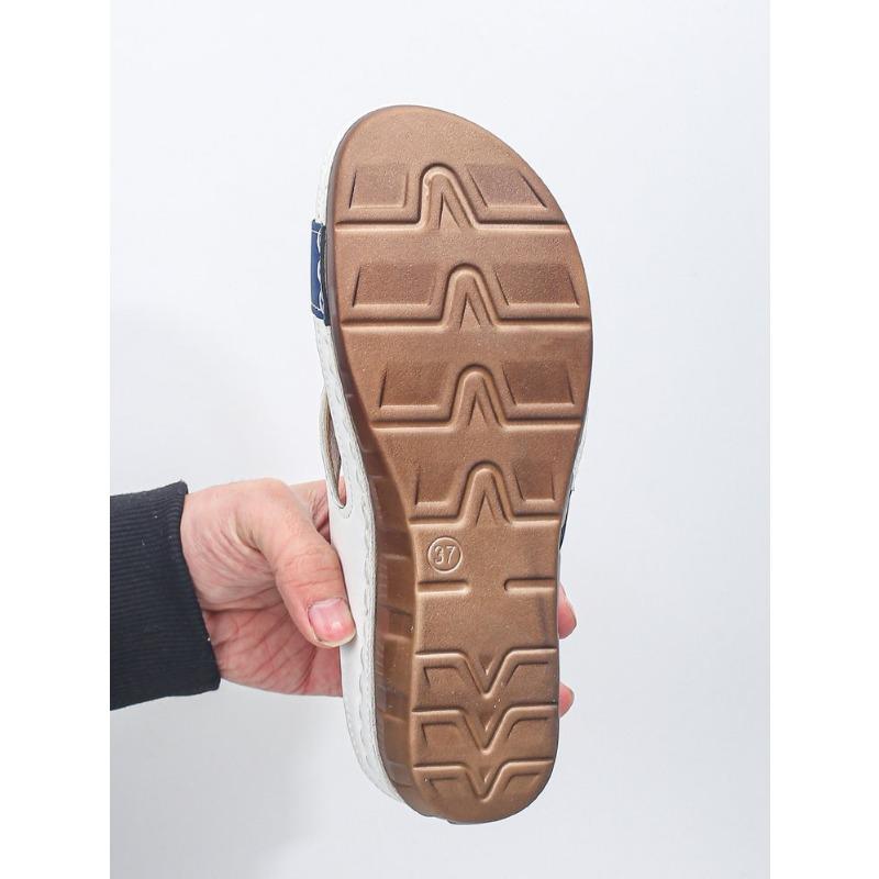 Сандалии большого размера для женщин с толстой подошвой и покатым каблуком, нескользящие, с открытым дном, с рисунком «рыбьего рта», повседневные, подходящие по цвету, с перекрестным словом, женские