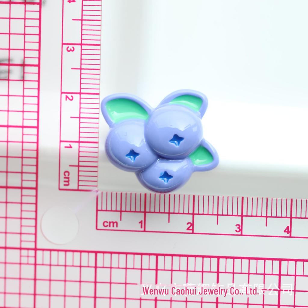 Набор для самостоятельного изготовления заколки и кольца для волос из цветной фруктовой смолы