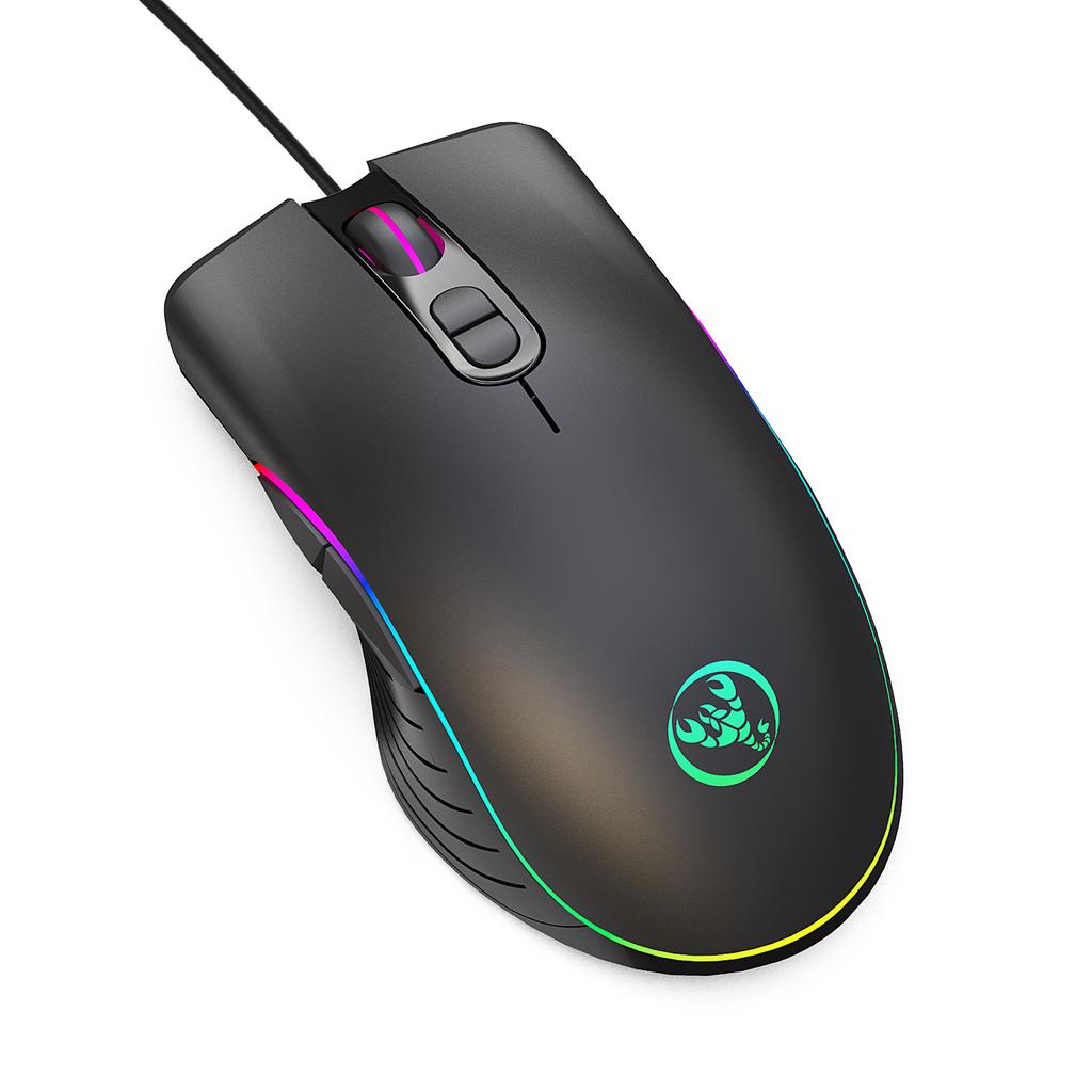 A867 Macro Programming Gaming Mouse RGB Backlight Wired 7-Key Matte Texture Multiple Lighting Modes
