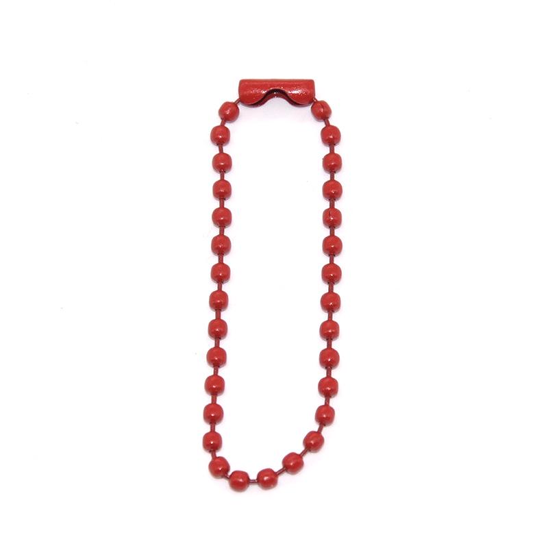 2.4mm Colorful Bead Chain for DIY Jewelry – Painted Iron Wave Chain with Buckle Pendant Connector