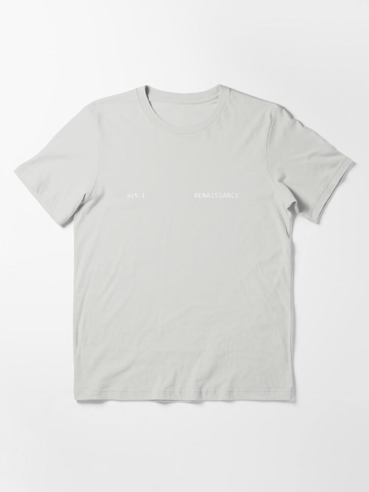Beyoncé ACT I RENAISSANCE ALBUM MINIMALIST LETTERING Essential T-Shirt