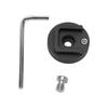 14in Cold Shoe Mount Adapter with Wrench Aluminum Alloy Anti Drop Cold Shoe Mount Adapter for