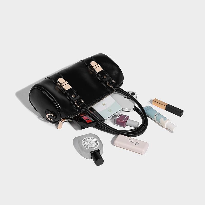 Boston женская сумка 2024 новая весенняя нишевая дизайнерская черная сумка-мессенджер Yuantong сумка tide