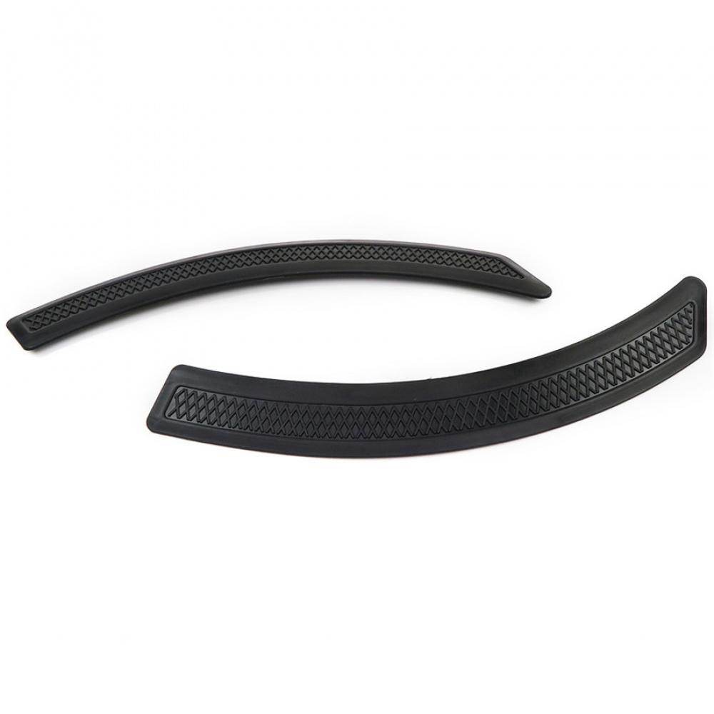 2x Matte Black Front Fender Side Vent Cover For 2008-2015 Mitsubishi Lancer EVO