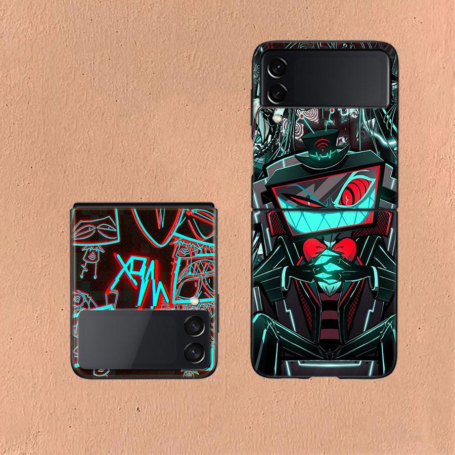 Чехол для телефона H-Hazbin Vox для Samsung Z Flip 6 7 5G Galaxy Z Flip 5 4 3 5G Чехлы Ударопрочный Жесткий Чехол ТПУ