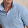 Polo Ralph Lauren Текстурированный трикотажный топ с коротким рукавом, цветной блок, V-образный вырез, мужской, топы, Рабочий-синий, MNPOSWE1N820060-400