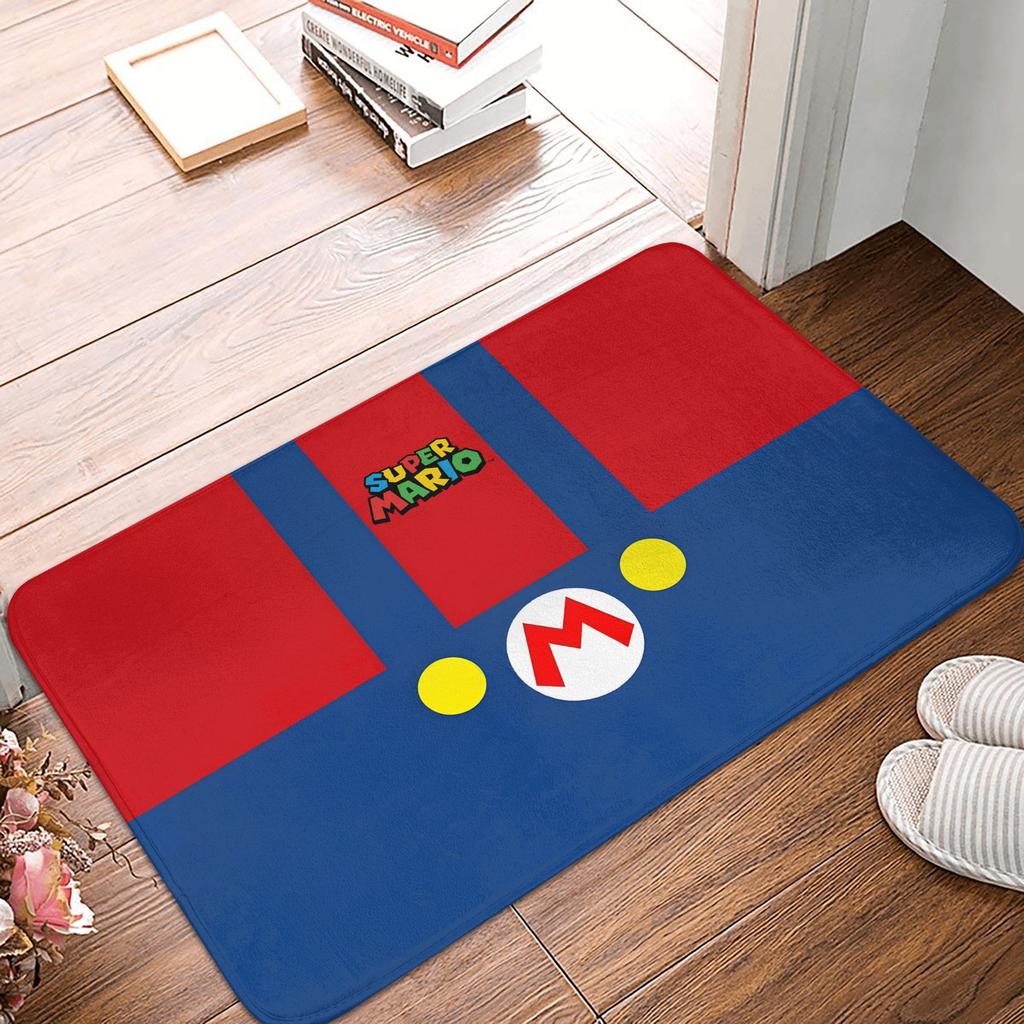 M-Marios Super Bros Front Door Floor Entrance Mat Outdoor Bathroom Kitchen Doormat Garden Carpet Rug