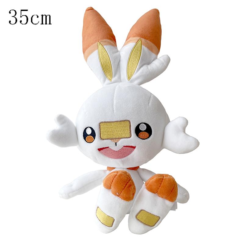 Плюшевые игрушки Scorbunny Sobble Grookey, Динамакс Иви, Rillaboom, Cinderace, Sword&Shield, Мягкие куклы, Кавайные аниме-игрушки, Подарки для детей