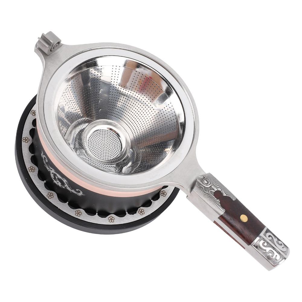 Reusable Tea Filter Set 304 Stainless Steel Tea Brewing Funnel For Loose Leaf Tea