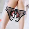 Transparent Women's Panties Female Lace Underwear Open Crotch Thongs Sexy Lingerie Erotic Panty Hot G-String Cute Bow