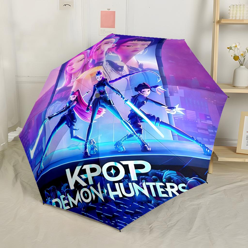 Huntrvx: Future Stars Shine Bright Portable Automatic Umbrella Compact & Durable 8-Rib Design weight Travel Essential Fashion Lovers