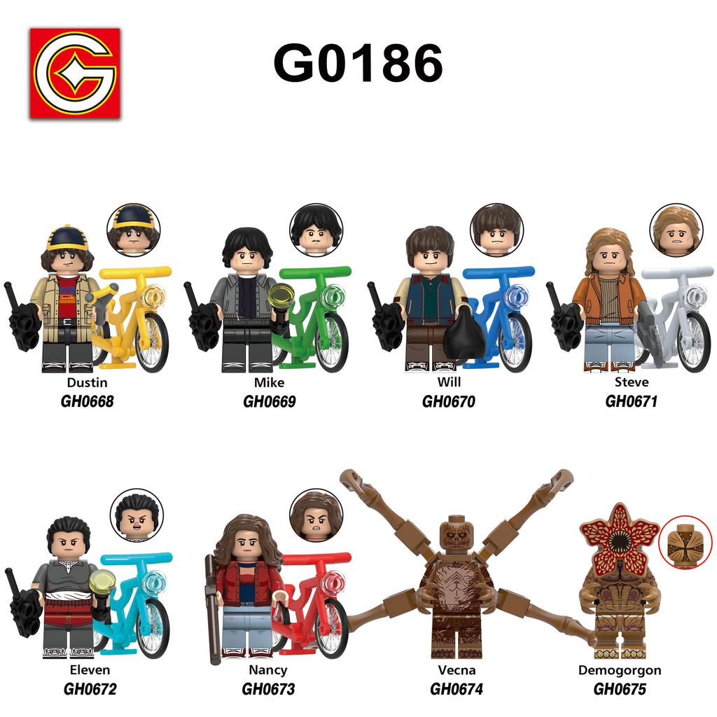 Stranger Things Building Blocks Mini Figures 16 Styles Collectible Set