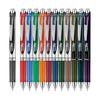 Выдвижная гелевая ручка Pentel EnerGel, 0,7 мм, набор из 12 цветов, быстросохнущие чернила, гладкое письмо, насыщенные линии, идеально подходит для быстрого письма