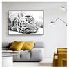 Картина на холсте и принтом, настенная живопись в скандинавском стиле, современное украшение для дома, гостиной, постер с изображением Белоснежного тигра и животного