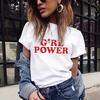 Korean Style Tops Feminists Slogan T Shirt Feminism Female T Shirt Girl Power Letter Printed Tshirt