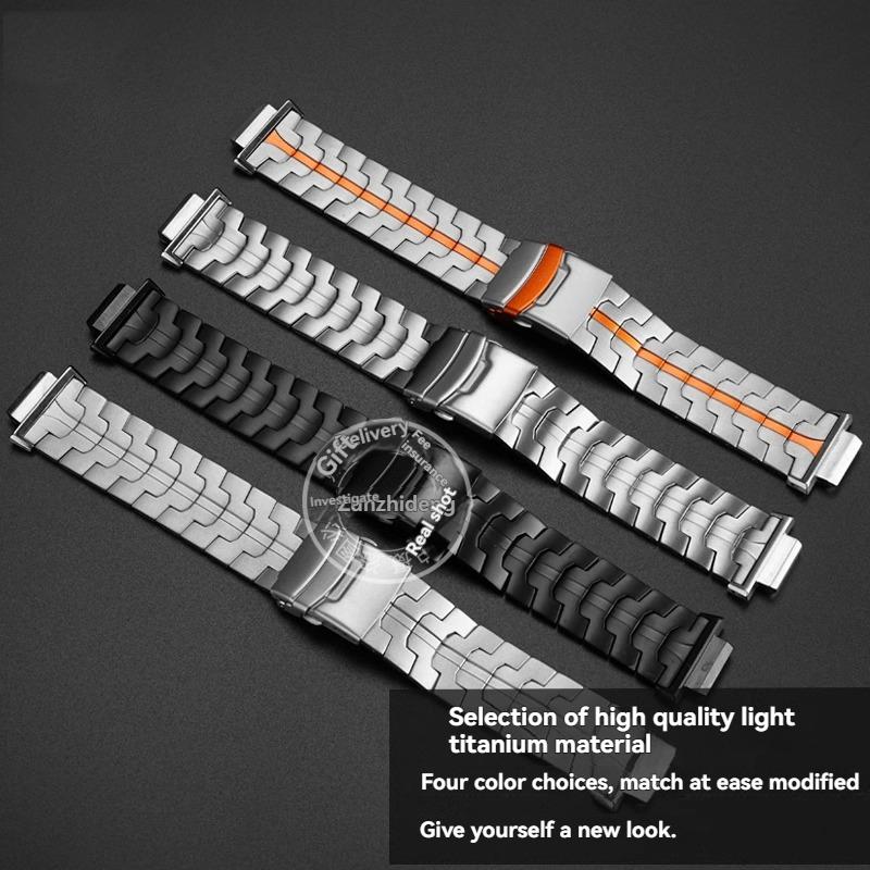 Модифицированный ремешок для часов из цельного титана для Casio GM-2100/GA-2100 Серия Farmhouse Oak DW5600 Браслет из цельного титана