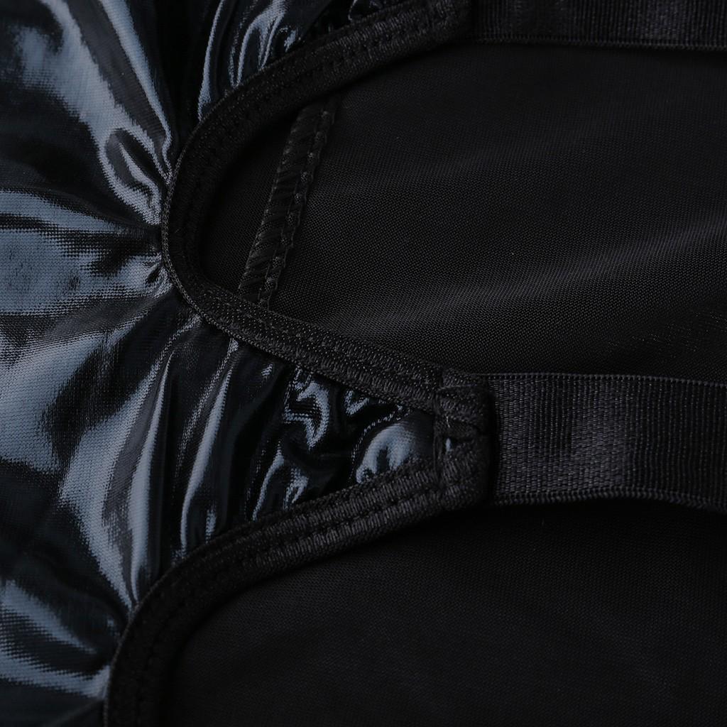 Новое женское сексуальное кожаное нижнее белье, одежда для сна, стринги Babydoll с открытой спиной и подвязкой